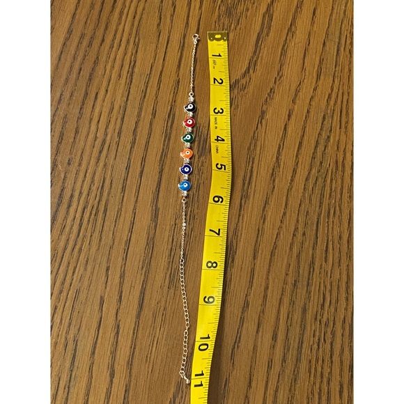 Evil eye Gold tone Ladies Ankle Bracelet - Picture 3 of 3